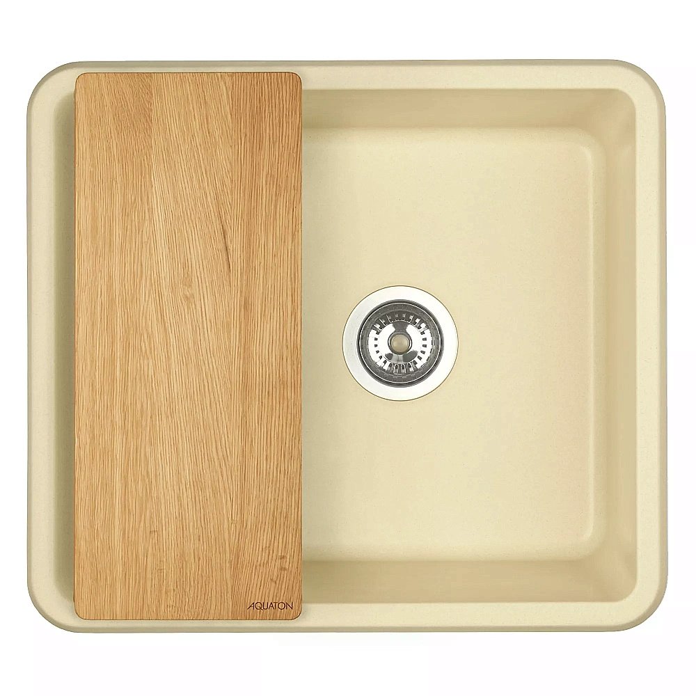 Мойка кухонная Акватон Беллис 57 шампань купить в интернет-магазине сантехники Sanbest