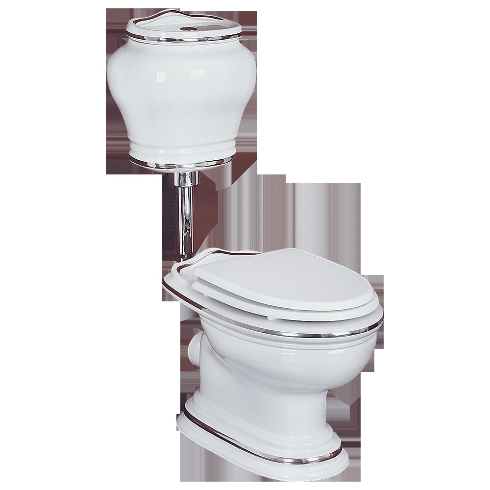 Унитаз Migliore Milady 31742 белый/декор платина D2 купить в интернет-магазине Sanbest