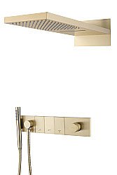 Душевая система Boheme ZODIAC 132-MG матовое золото купить в интернет-магазине сантехники Sanbest
