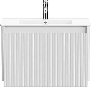 Тумба с раковиной и столешницей Allen Brau Gravity 80 1.370017.WM белая матовая для ванной в интернет-магазине Sanbest