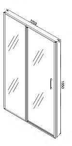 Душевая дверь CeruttiSpa Gloria D120 120 купить в интернет-магазине Sanbest