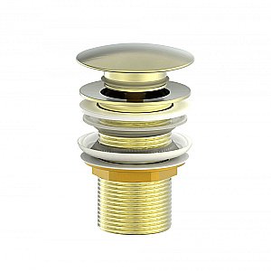 Донный клапан для раковины WONZON & WOGHAND WW-88SS02-BG золото брашированное купить в интернет-магазине сантехники Sanbest