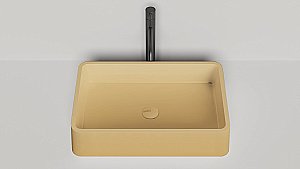 Раковина накладная Salini GLORIA 07 1102207MF 59,5 из искусственного камня S-Stone, матовая, цвет по RAL полностью купить в интернет-магазине Sanbest