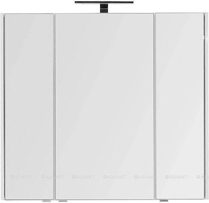 Зеркальный шкаф Aquanet Августа 100 белый купить в интернет-магазине сантехники Sanbest