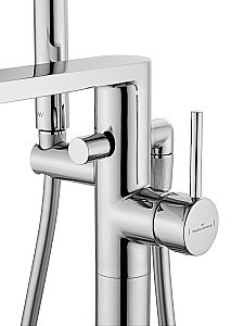 Смеситель для ванны напольного монтажа WONZON & WOGHAND STICK, Хром (WW-88649901-CR) купить в интернет-магазине сантехники Sanbest
