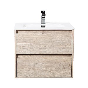 Тумба с раковиной BelBagno KRAFT 60 2C-SO/BB1923-600 Rovere Galifax Bianco для ванной в интернет-магазине Sanbest
