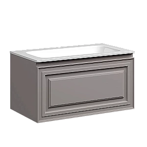 Тумба с раковиной Sancos Very VR80SM 80 Doha Soft/раковина капучино матовый для ванной в интернет-магазине Sanbest