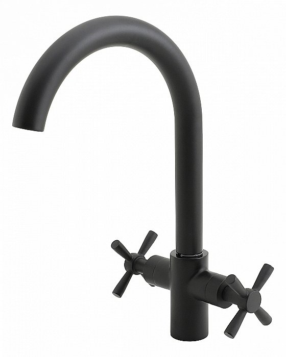 Смеситель для кухни Orange Mia M34-821b черный матовый купить в интернет-магазине сантехники Sanbest