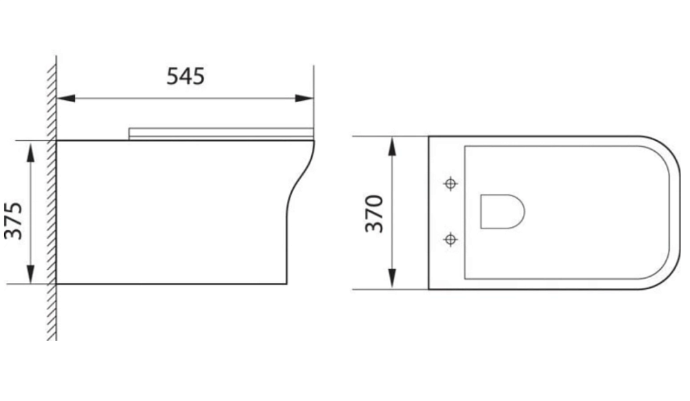 Подвесной унитаз Aquanet Rimless Cube-W CL-12248D с крышкой микролифт, безободковый купить в интернет-магазине Sanbest