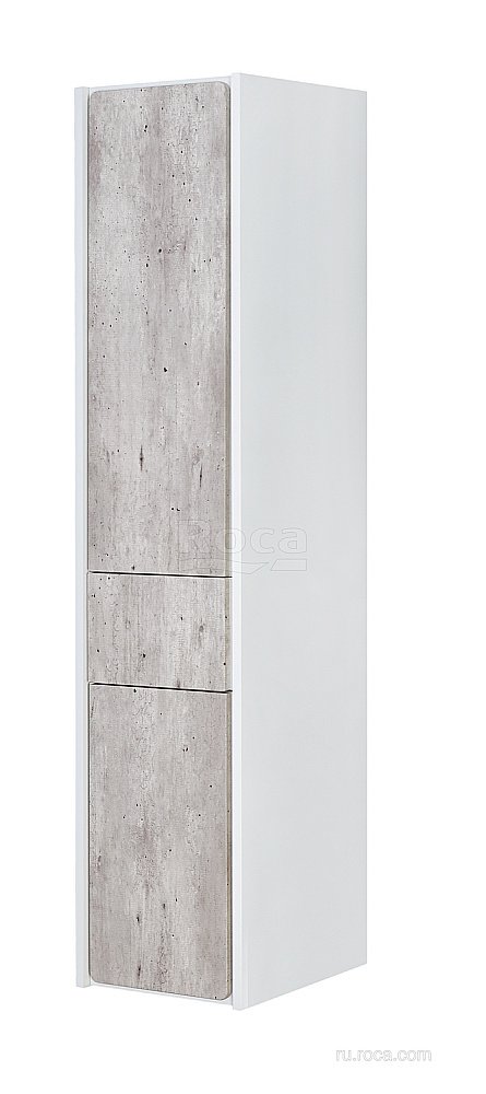 Шкаф - колонна Roca Ronda белый матовый/бетон для ванной в интернет-магазине сантехники Sanbest