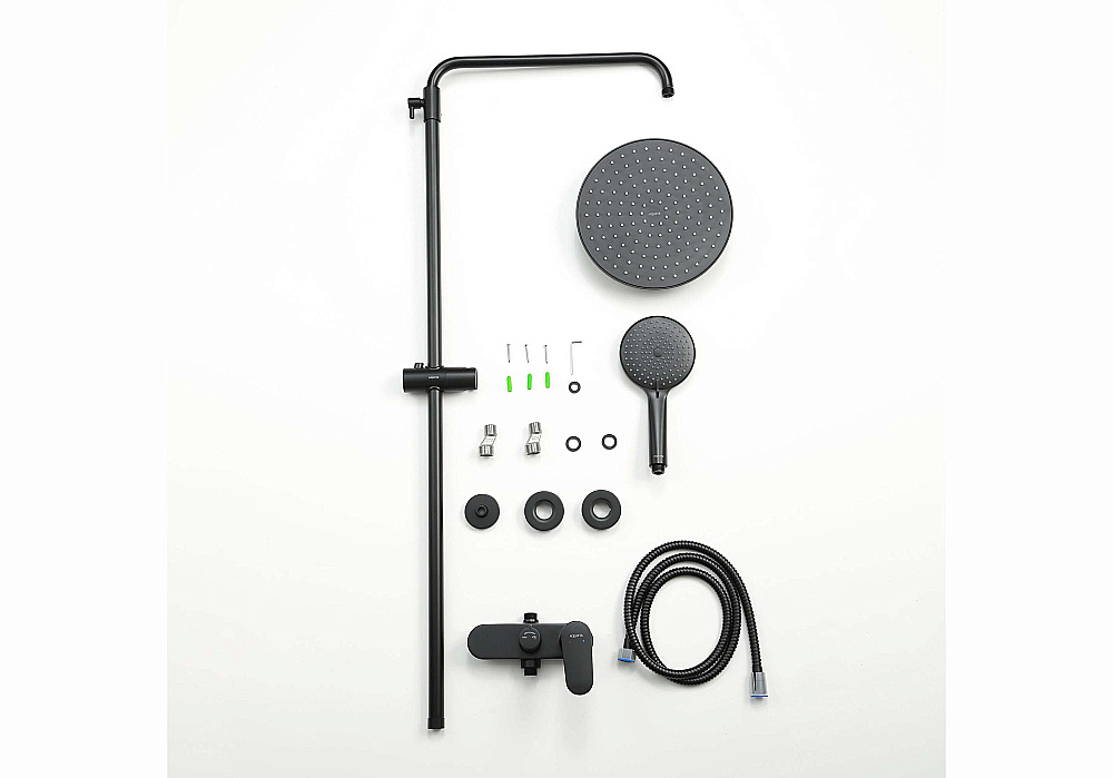 Душевая система Aquatek Ника AQ2860MB черная матовая купить в интернет-магазине сантехники Sanbest