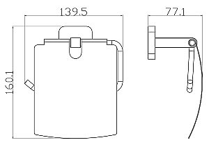 Держатель для туалетной бумаги с крышкой WONZON & WOGHAND STILL, Хром (WW-6626) купить в интернет-магазине сантехники Sanbest