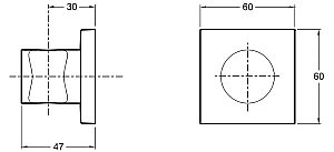 Держатель ручного душа Jacob Delafon MODULO 8468D-CP купить в интернет-магазине сантехники Sanbest