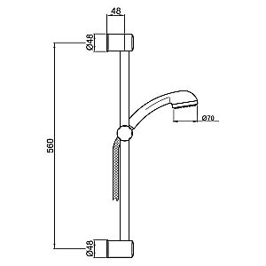 Душевой гарнитур Webert Comfort AC0479015 купить в интернет-магазине сантехники Sanbest