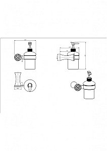 Диспенсер CeramaLux Virginia 94312A хром купить в интернет-магазине сантехники Sanbest