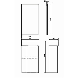 Тумба с раковиной Comforty Асти-40 00-00013798 дуб дымчатый для ванной в интернет-магазине Sanbest