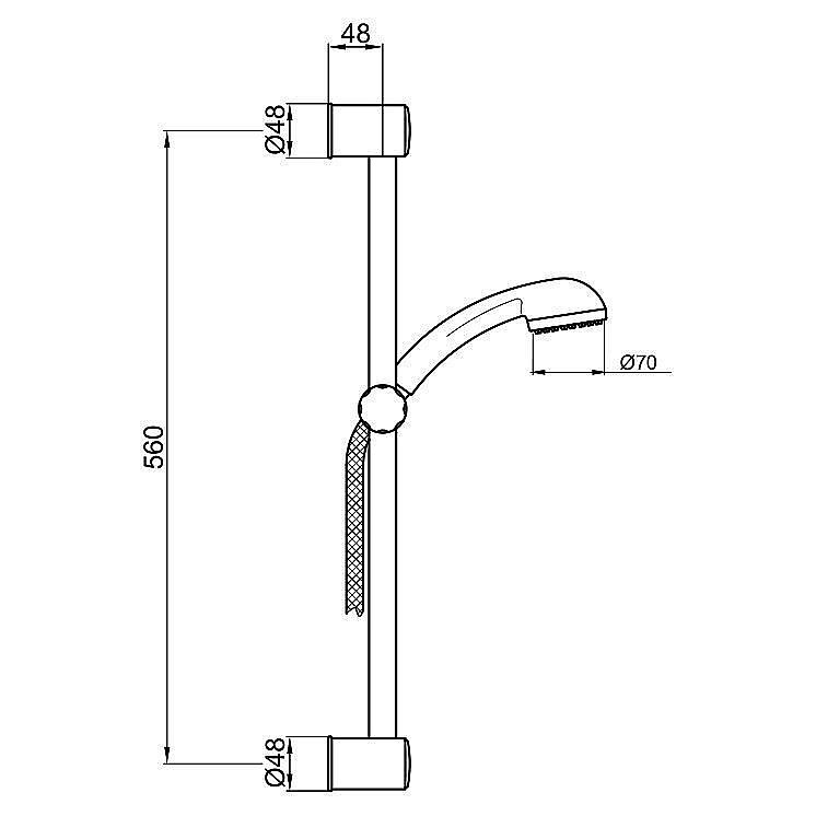 Душевой гарнитур Webert Comfort AC0479015 купить в интернет-магазине сантехники Sanbest