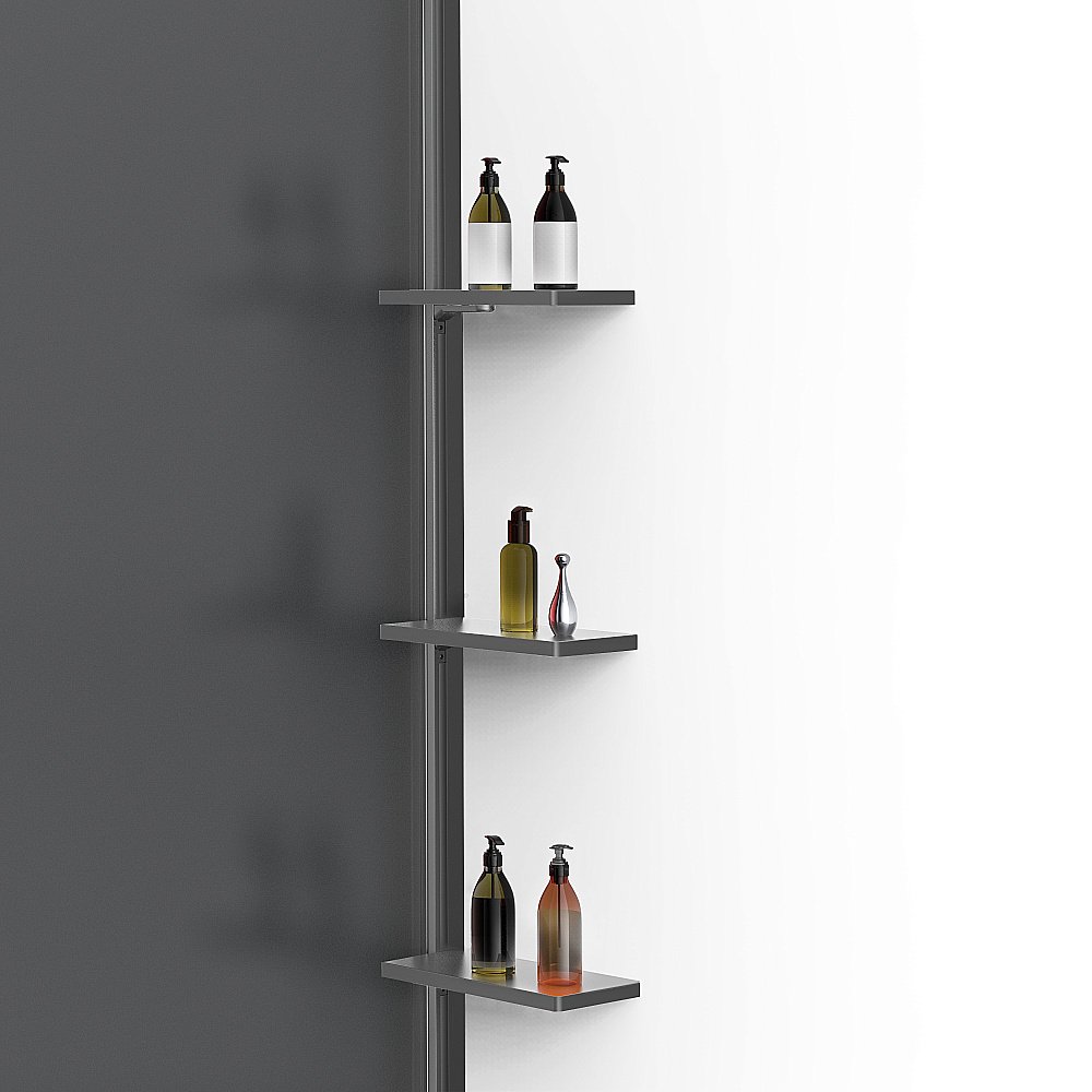 Душевая перегородка Vincea Walk-In VSW-1HWS900GFGM 90 профиль вороненая сталь/стекло матовое тонированное купить в интернет-магазине Sanbest