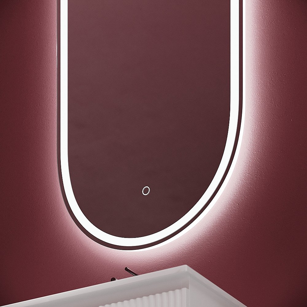 Зеркало Sancos Oval OV45F зеркальное в ванную от интернет-магазине сантехники Sanbest