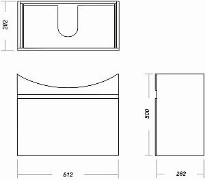 Тумба с раковиной Sanita luxe Best 65-20 дуб кельтик для ванной в интернет-магазине Sanbest