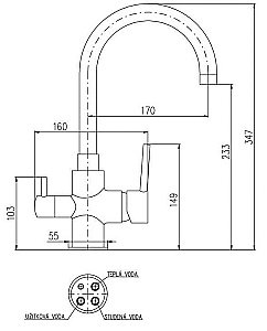 Cмеситель для кухни RAV-Slezak SEINA JOSTIC SE918.5 купить в интернет-магазине сантехники Sanbest