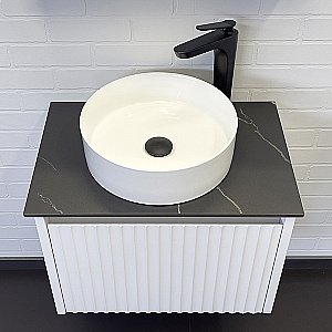 Тумба с раковиной Comforty Марсель 60 белая матовая для ванной в интернет-магазине Sanbest