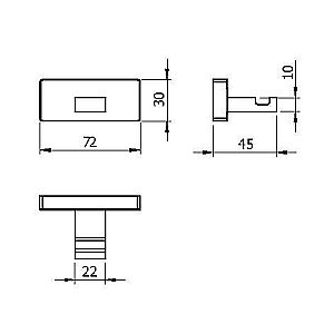 Крючок Langberger Alster 10931A купить в интернет-магазине сантехники Sanbest