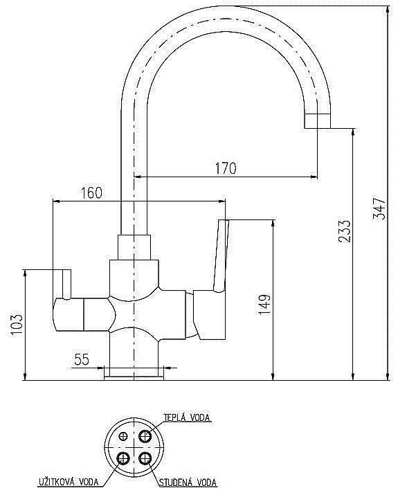 Cмеситель для кухни RAV-Slezak SEINA JOSTIC SE918.5 купить в интернет-магазине сантехники Sanbest