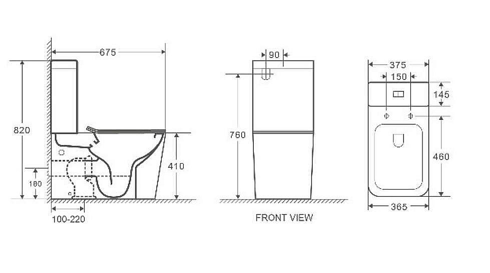 Унитаз напольный WeltWasser GELBACH 001 XL GL-WT белый глянец купить в интернет-магазине Sanbest