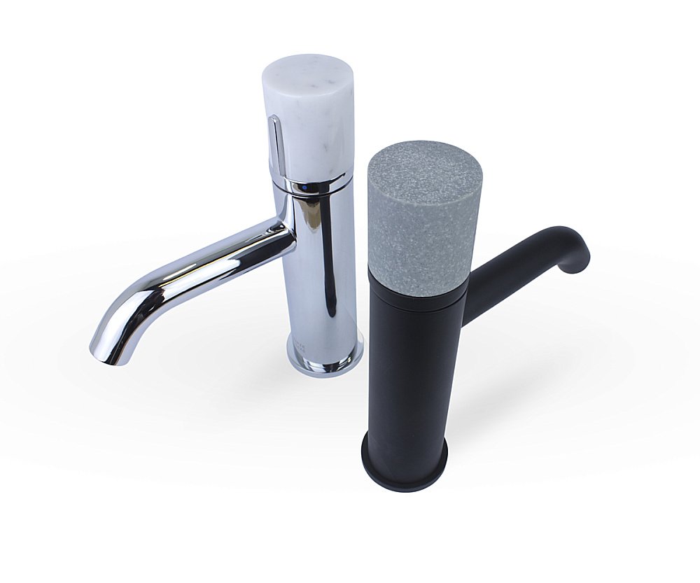 Смеситель для раковины Bronze de Luxe Focus 24601BG черный/гранит купить в интернет-магазине сантехники Sanbest