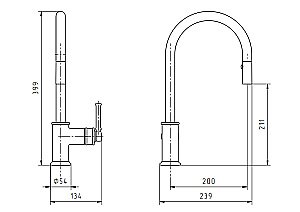 Смеситель для кухни Migliore Ermitage Mini 31528 золото купить в интернет-магазине сантехники Sanbest