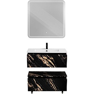 Нижняя тумба Cezares SLIDER-800-1C-PI-NF-P черный фьюжн для ванной в интернет-магазине сантехники Sanbest