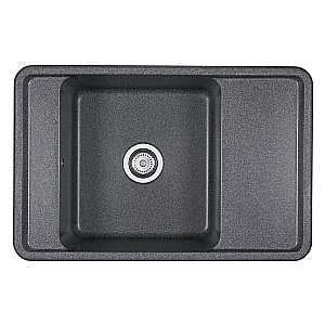 Мойка кухонная Акватон Беллис 78 графит купить в интернет-магазине сантехники Sanbest