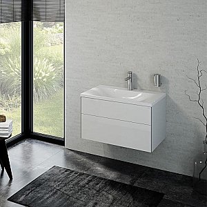 Тумба с раковиной KEUCO Royal Reflex 39603210100 80 белая для ванной в интернет-магазине Sanbest