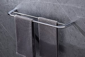 Полотенцедержатель двойной Abber NORD AA1553 60 хром купить в интернет-магазине сантехники Sanbest