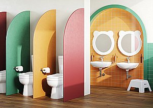 Зеркало Акватон Каспер Мишка 1A283302CRE20 белое матовое в ванную от интернет-магазине сантехники Sanbest