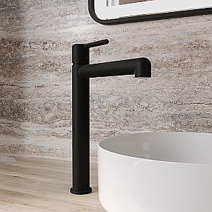 Смеситель для раковины Iddis Aiger AIGBL01i01 черный матовый купить в интернет-магазине сантехники Sanbest