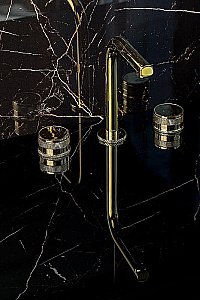 Смеситель для раковины Boheme Prestige 152-G-PR золото купить в интернет-магазине сантехники Sanbest