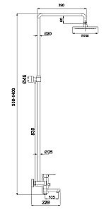 Душевая система Timo Beverly SX-1060/00 (3010) купить в интернет-магазине сантехники Sanbest