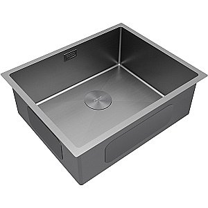 Кухонная мойка Paulmark Next 58 PM215844-MG серая матовая купить в интернет-магазине сантехники Sanbest