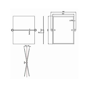 Зеркало Burlington A59 GOLD-R в ванную от интернет-магазине сантехники Sanbest