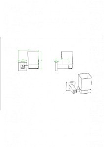Стакан для зубных щеток CeramaLux Venezia 88602 хром купить в интернет-магазине сантехники Sanbest