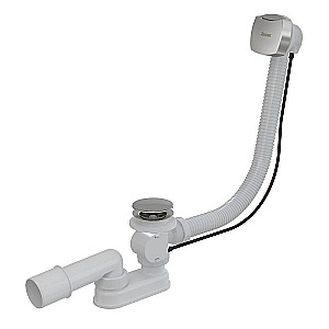 Ванна акриловая Ravak SET DOMINO PLUS 70508040 180х80 c опорой и сточным комплектом хpом II  купить в интернет-магазине Sanbest