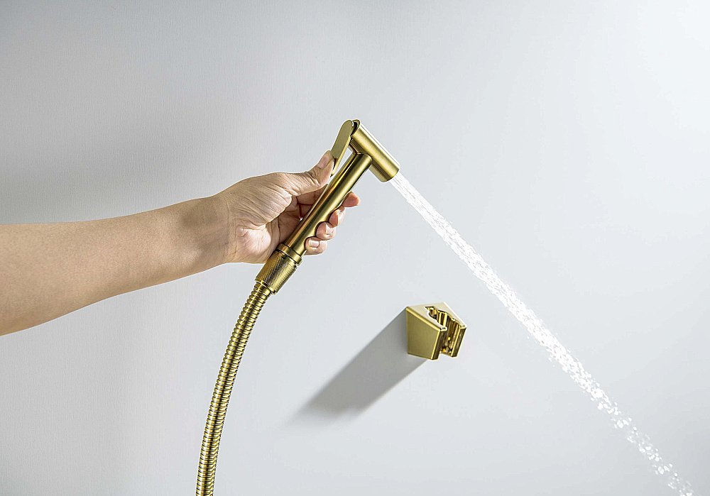 Гигиенический душ Aquatek AQ2054BG золото шлифованное купить в интернет-магазине сантехники Sanbest