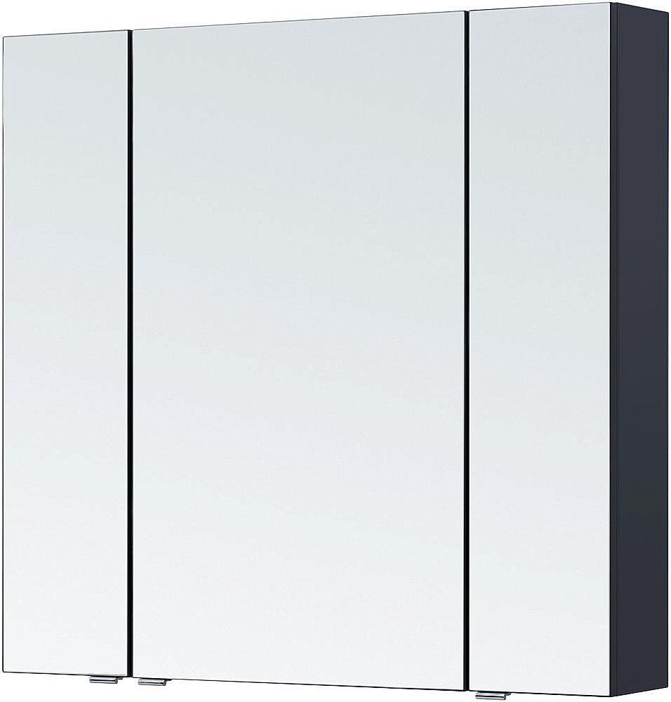 Зеркальный шкаф Aquanet Алвита new 90 антрацит купить в интернет-магазине сантехники Sanbest