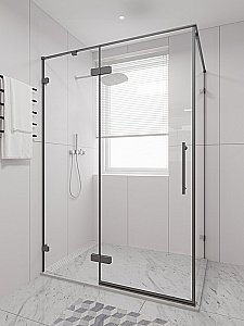 Душевой уголок Veconi Premium Alassio SP GR AL-SP-12090-00-GR-C4 120х90 стекло прозрачное осветленное/профиль брашированный графит купить в интернет-магазине Sanbest