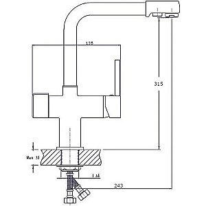 Смеситель для кухни Rush MS9035-33Black купить в интернет-магазине сантехники Sanbest