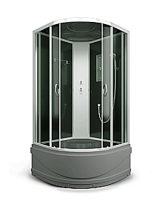 Душевая кабина Erlit ER3510TP-C2-RUS_GRAY 100х100 стекло тонированное/профиль серебристый купить в интернет-магазине Sanbest