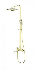 Душевая система WONZON & WOGHAND EDGE, Брашированное золото (WW-88739003-BG) купить в интернет-магазине сантехники Sanbest