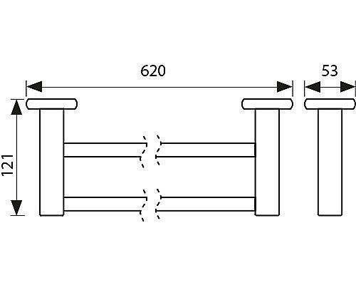 Полотенцедержатель Kaiser KH-1708 хром купить в интернет-магазине сантехники Sanbest